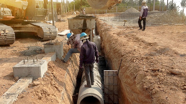 Travaux d'assainissement
